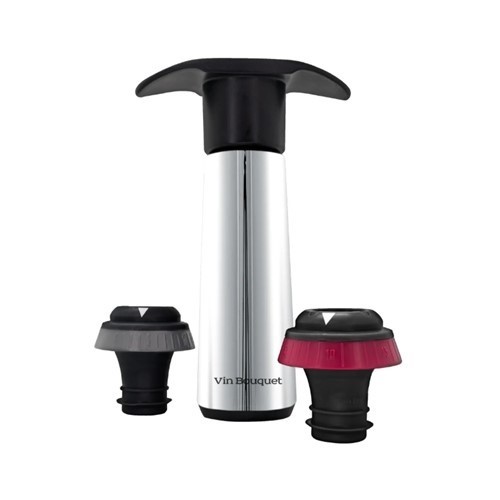 BOMBA VACIO VIN BOUQUET FIC 1308 INOX + 2 TAPONES